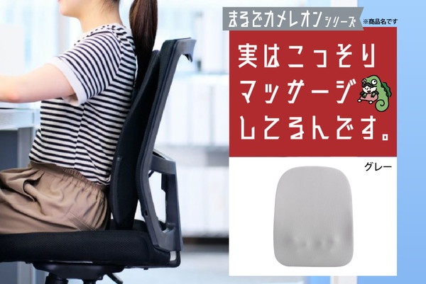 実はこっそりマッサージしてるんです　グレー
